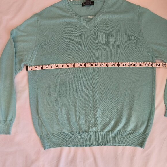 Valda by Toscano  Made in Italy Mens V Neck Sweater Size L - Picture 4 of 5